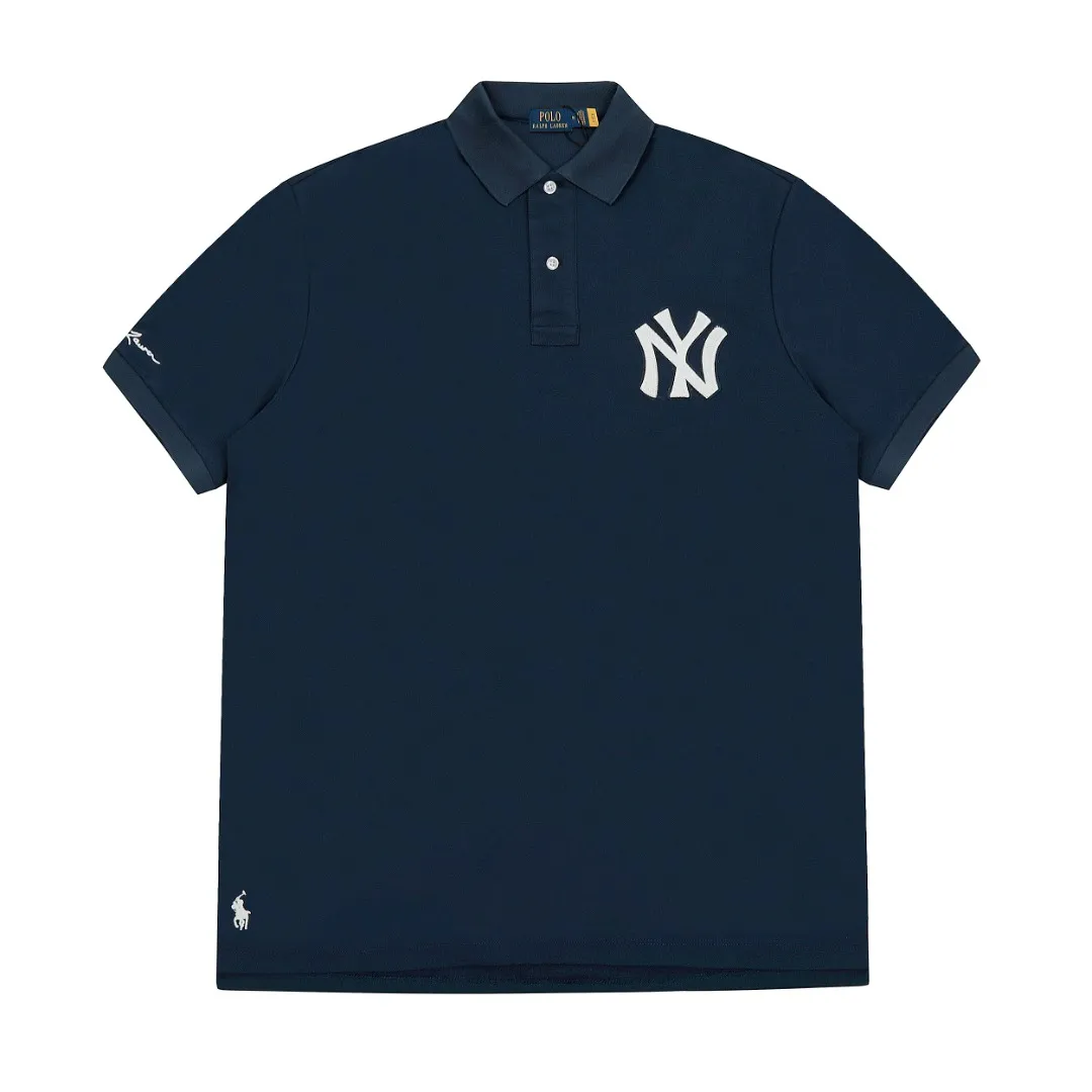P154 💰 "Top quality" Style number: DS072# (not off the shelves all year round) [Ralph Lauren&NY co-branded new embroidered horse logo POLO lapel basic short sleeves] ✅Ralph Lauren&MLB Yankees co-branded versatile style lapel POLO short sleeves for men and women ✅Main supply platform live broadcast Wholesale entity Replenish when out of stock Not off the shelf ✅ZP quality 1:1 version Scan the code to enter the GF website Z cabinet quality ✅Detailed quality is the only one in Guangzhou. Imported pique fabrics. Focus on high-end. Cost-effective. Needless to say good quality. ✅Restore the original version. The maximum size can be worn up to 210 pounds. Loose, comfortable and stress-free. ✅Work wear and life wear. Suitable for various occasions. Must-have recommendation for couples. Size: S-XL. Color: Gray Navy.